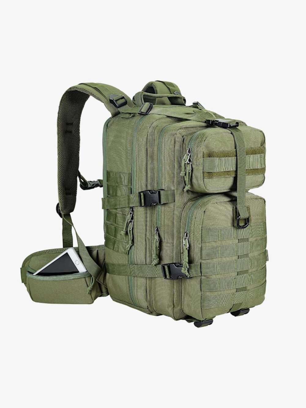 Gelindo Military Tactical Backpack, Army Green, 35L